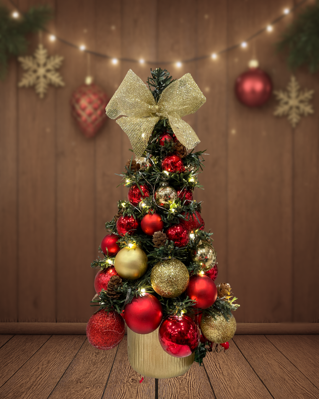 Albero Rosso  Oro - 33cm