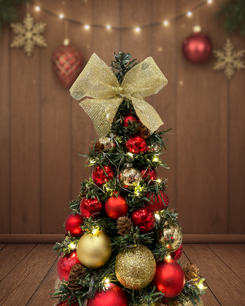 Albero Rosso  Oro - 33cm